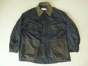 Barbour nano universe 別注 OVER SIZE BEDALE オーバーサイズ ハンティングジャケット ブラック ダークカーキ 38 M