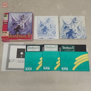 PC-8801mkIISR 5インチFD ファンタジーII フェロンラの章 スタークラフト PHANTASIE STARCRAFT 箱説付【10