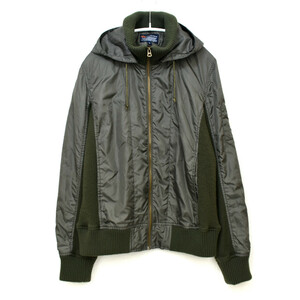 ALPHA INDUSTRIES アルファインダストリーズ フライトジャケット ナイロン×ニット オリーブ size.M