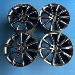 TOYOTA トヨタ マークX 130系　スパッタリングメッキ　純正　18×8J+45 PCD114.3-5穴　ハブ径約60mm ホイール4本セット