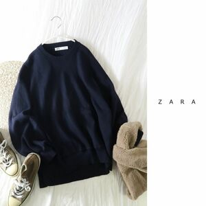 ザラ ZARA☆洗える ボリュームスリーブ スウェットライクニット Mサイズ☆E-M 5747