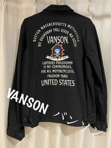 VANSON バンソン ジャケット スイングトップ スカル 刺繍 ミリタリー L TALONジッパー バイカー 旧車 ハーレー スカジャン ヴィンテージ