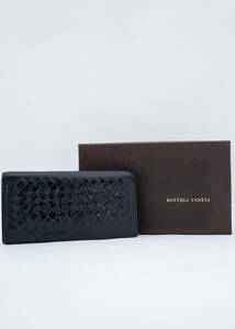 BOTTEGA VENETA ボッテガヴェネタ イントレチャートロングウォレット 長財布 中古