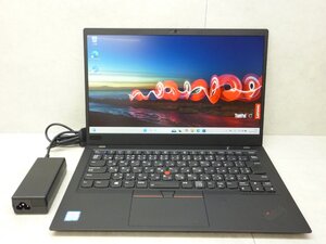 ☆1円☆第8世代☆Lenovo Thinkpad X1CARBON 20KG-S4AV00/Core i5 1.60GHz/8GB/SSD256GB/高解像度/無線/WWAN/カメラ/Office/Win11DtoD領域☆