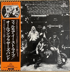 THE ALL MAN BROTHERS BAND【AT FILLMORE EAST】オールマンブラザーズバンド　SJET-6595-6　国内盤LP・帯・ライナー付