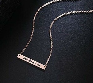 ★ シンプル 矢 ネックレス ★ ペンダント チェーン ネックレス レディース ジュエリー モチーフ アクセサリー ピンク金 a5