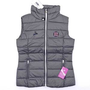 【中古・未使用品】スプークス SPOOKS light vest emilia 中綿 ライディング ベスト S グレー レディース 乗馬 馬術