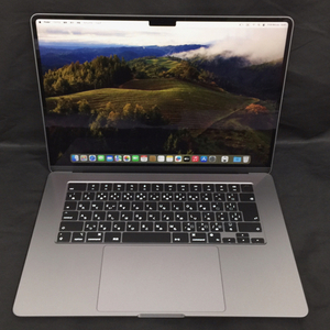 1円 Apple MacBook Air 15インチ ノートPC MQKP3J/A M2 8GB 256GB Sonoma 14.2.1 スペースグレイ