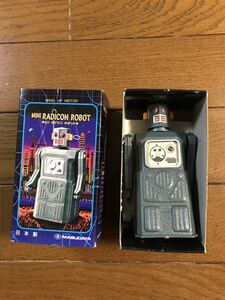 ブリキのロボット　〈MINI RADICON ROBOT〉　ミニ　ラジコン　ロボット　日本製　MASUDAYA