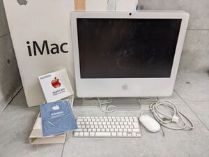 aa419●【ジャンク】Apple iMac 2006 20インチ MA589J/A /Intel Core 2 Duo 2.16GHz (64bit)／RAM 1GB／HDD 250GB Intel Mac/160