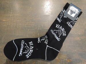 X-LARGE エクストララージ XLARGE DRAWING OG SOCKS 黒 ソックス 2024 最新人気品 送料\180~　