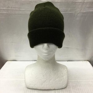 USED 表記無し 古着 帽子 ニット帽 ウール ミリタリー Knit Cap、Knit Hat Beanie カーキ / カーキ / 10115254