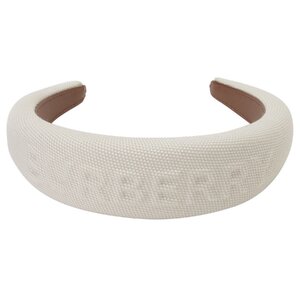 バーバリー カチューシャ BURBERRY 8070792 A1395 ロゴ コットンヘアバンド ナチュラル レディース ヘアアクセサリー MH DEBOSSED HEADBAND