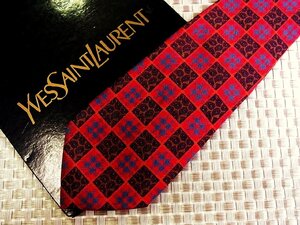 ♪32292D♪状態並品【ペイズリー 柄】サンローラン【YSL】ネクタイ