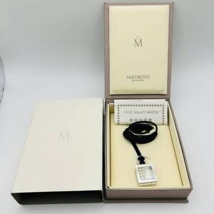 【⑨】１円スタート！　MIKIMOTO　ミキモト　時計　ネックレス　パール　不動　中古品　保管品　箱付き