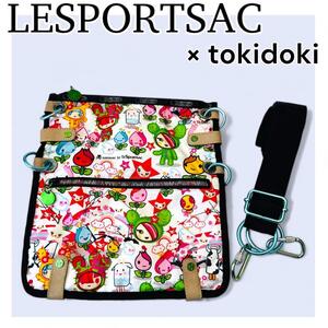 希少レアLESPORTSAC tokidoki 初期柄 ショルダーバッグ　２way サコッシュ　