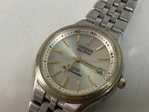 管80089 シチズン　CITIZEN エクシード　エコドライブ　H111 ゴールド 腕時計 Eco-Drive