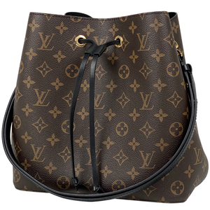 ルイ・ヴィトン Louis Vuitton ネオ ノエ 巾着型 ショルダーバッグ モノグラム ブラウン ノワール(ブラック) M44020 レディース 【中古】