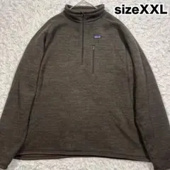 XXL！パタゴニア ベターセーター 1/4 ジップネック プルオーバー 茶