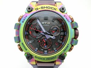 1000円スタート 腕時計 CASIO カシオ G-SHOCK MT-G 5672 MTG-B3000 電波ソーラー レインボー オーロラオーバル デュアルタイム WHO K218
