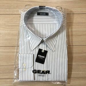GEAR ワイシャツ 長袖シャツ 45ー84(82〜84) ストライプ 形態安定加工 新品 未使用品