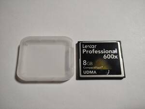 ケース付き　8GB　Lexar　professional　UDMA　CFカード　フォーマット済み　メモリーカード　コンパクトフラッシュカード