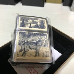 ZIPPO ジッポー オオカミ 狼 2002年製 未使用