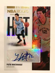 渡邊雄太 直筆 NBA サイン カード 19 Panini Hoops Yuta Watanabe 日本代表 ラプターズ Suns サンズ バスケ ユニフォーム 渡辺雄太 FIBA