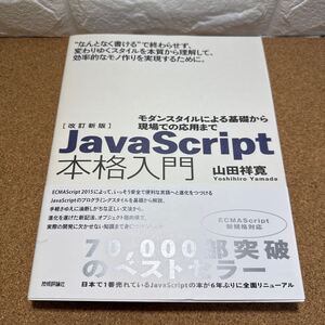 ☆未使用☆ ＪａｖａＳｃｒｉｐｔ本格入門　モダンスタイルによる基礎から現場での応用まで （改訂新版） 山田祥寛／著