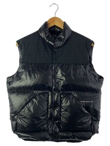 MONCLER◆ダウンベスト/1/ナイロン/BLK/無地/×FRAGMENT DESIGN/