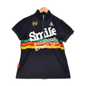 ◆le coq sportif ルコックスポルティフ ゴルフ ハーフジップ シャツ カットソー (SIZE：M) ネイビー レディース [S103937]