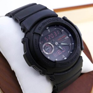 ◆希少 稼働 G-SHOCK 腕時計 マットブラック レッドアイ アナデジ a