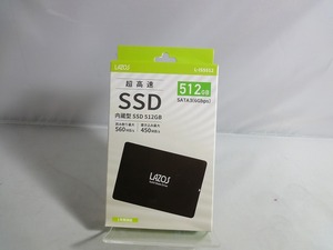 【未使用】 リーダーメディアテクノ LAZOS 内蔵型SSD 512GB L-ISS512