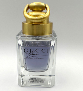 ★グッチ香水・GUCCI MADE TO MEASURE POUR(メイド トゥ メジャー) HOMME EDT.50ml・★展示USED/残量 約94% 約47ml・箱無・廃盤・入手困難