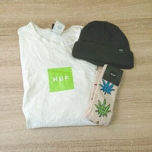 ◇ ◎ 《 HUF ハフ まとめ売り3点セット 一部商品に新品タグあり 靴下 ニット帽 メンズ 》 E 1406180099695