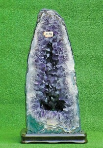 アメジスト カペーラ 007 ブラジル産 ドーム 紫水晶16.9kg 手彫木台付き
