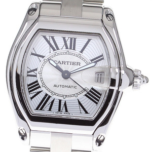 カルティエ CARTIER W62025V3 ロードスターLM デイト 自動巻き メンズ 良品 箱付き_812177