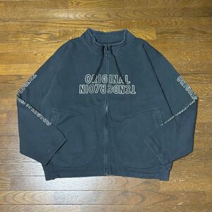 23 TENDERLOIN MOCK NECK SWEAT ZIP UP BLACK テンダー テンダーロイン ジップ スウェット カーディガン ブラック XL モックネック