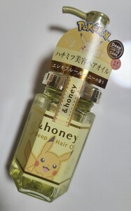 ＆HONEY ピカチュウ ヘアオイル 100ml入 新品 アンドハニー パサつきケア エレキフルールハニーの香り 数量限定 ポケモン ディープモイスト