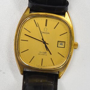 1円 可動品 腕時計 オメガ OMEGA デビル デヴィル クォーツ メンズ SS ゴールド 同梱不可