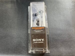 新品未使用【1t23110105】SONY ステレオヘッドホン カナル式 ステレオミニプラグ ソニー MDR-EX57LP ブラック 動作確認済