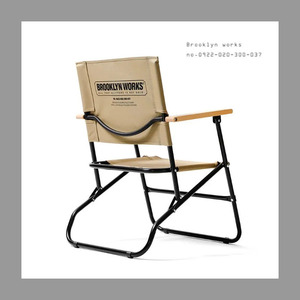 送料無料 【オシャレ】BROOKLYN WORKS ブルックリンワークス FIELD CHAIR フィールドチェア アウトドア BBQ　椅子 ベージュ