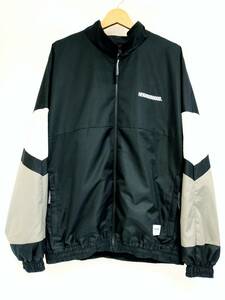 NEIGHBORHOOD 23AW Track Jacket サイズL 232AQNH-JKM01 トラックジャケット ブルゾン ナイロンジャケット ブラック ネイバーフッド