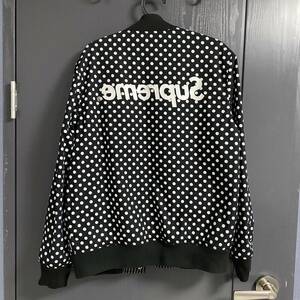 Supreme 14ss COMME des GARCONS SHIRT Reversible Varsity Baseball Jacket M