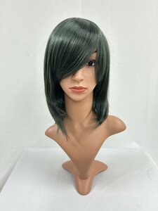 Wigs2you C-001 緑 グリーン コスプレウィッグ アニメ アイドル風 耐熱コスプレウィッグ★シンプルなミディアムスタイル