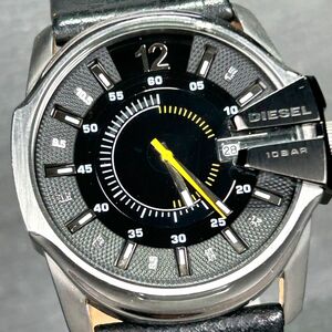 海外モデル DIESEL ディーゼル DZ1295 腕時計 クオーツ アナログ カレンダー ブラック文字盤 ステンレススチール メンズ 新品電池交換済み