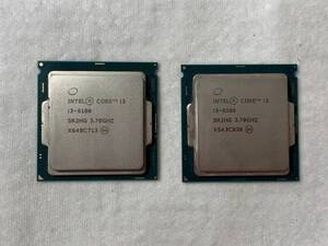 ★INTEL CORE　i3-6100　3.70GHZ　2個まとめて！