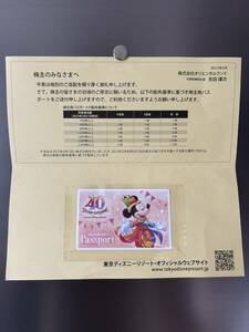 【送料込】ディズニーランド チケット　株主2024年6月30日迄