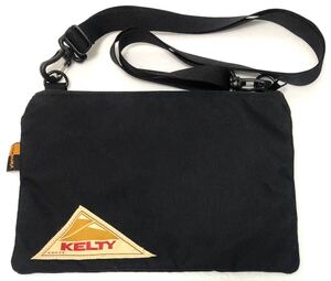 KELTY ケルティ　2410232 ショルダーバッグ サコッシュ　ポーチ　黒　ブラック 