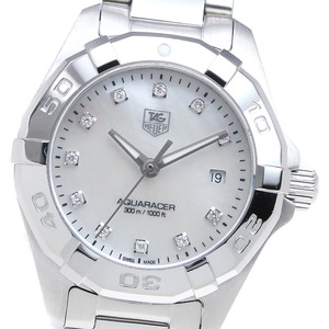 タグホイヤー TAG HEUER WAY1413.BA0920 アクアレーサー 11Pダイヤ クォーツ レディース 美品 _860239